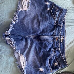 Women's Blue Denim Shorts